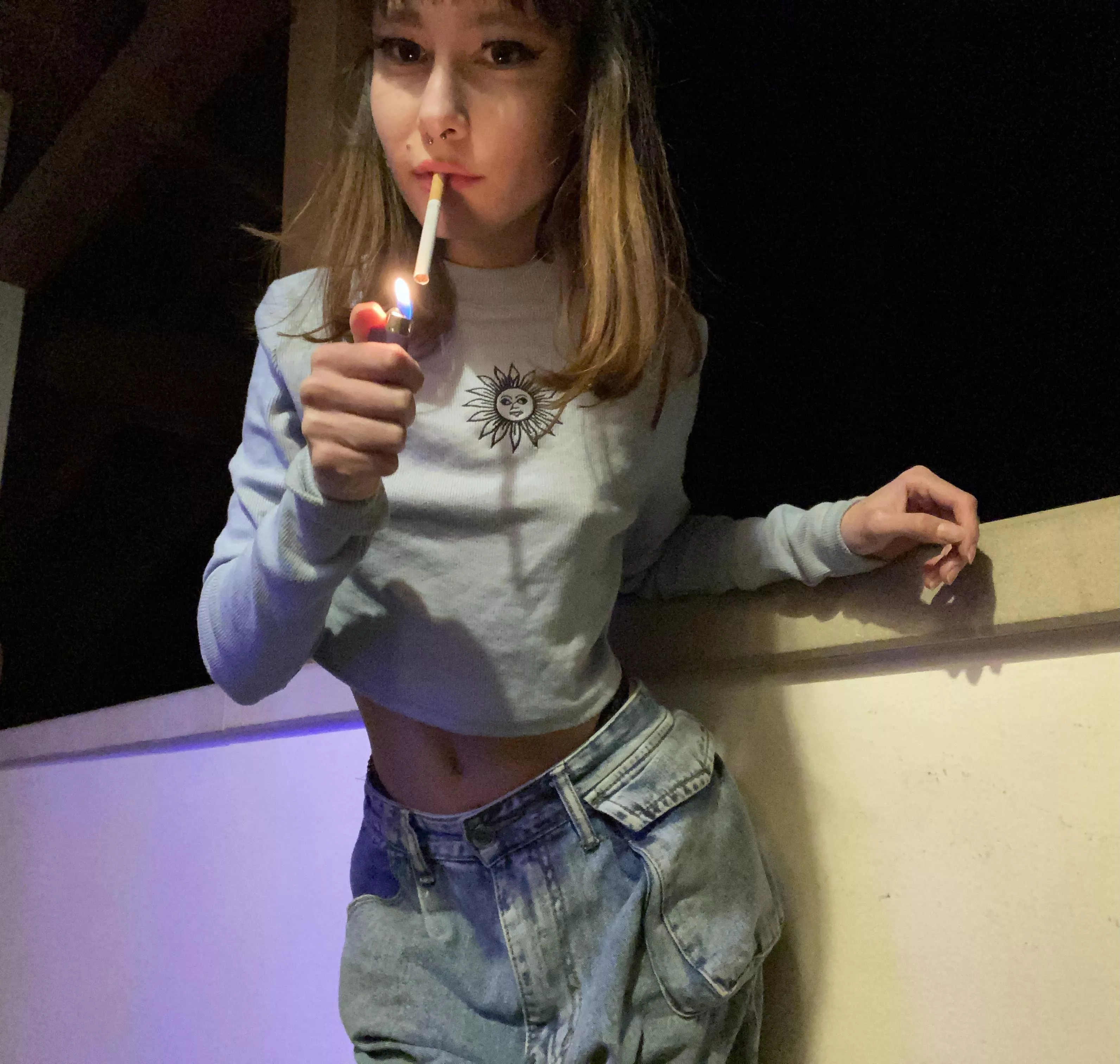 Had to smoke even when it’s cold outside 🥶