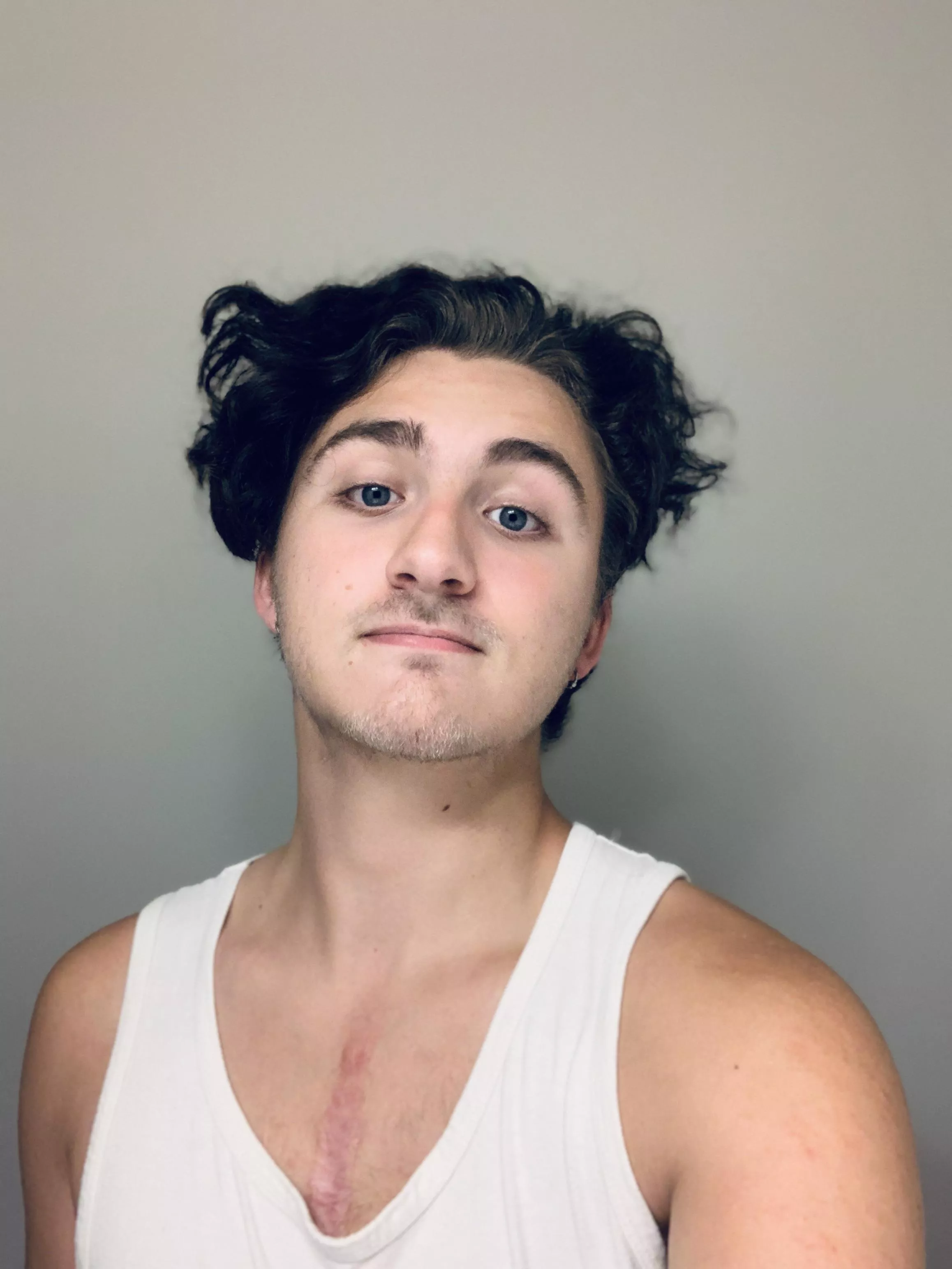 Hair is serving a bit of Dr. Frankenstein, still thought it was cute though Hair is serving a bit of Dr. Frankenstein, still thought it was cute though