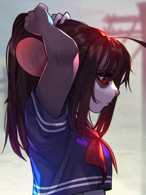 Hair tie (art and oc by me!)