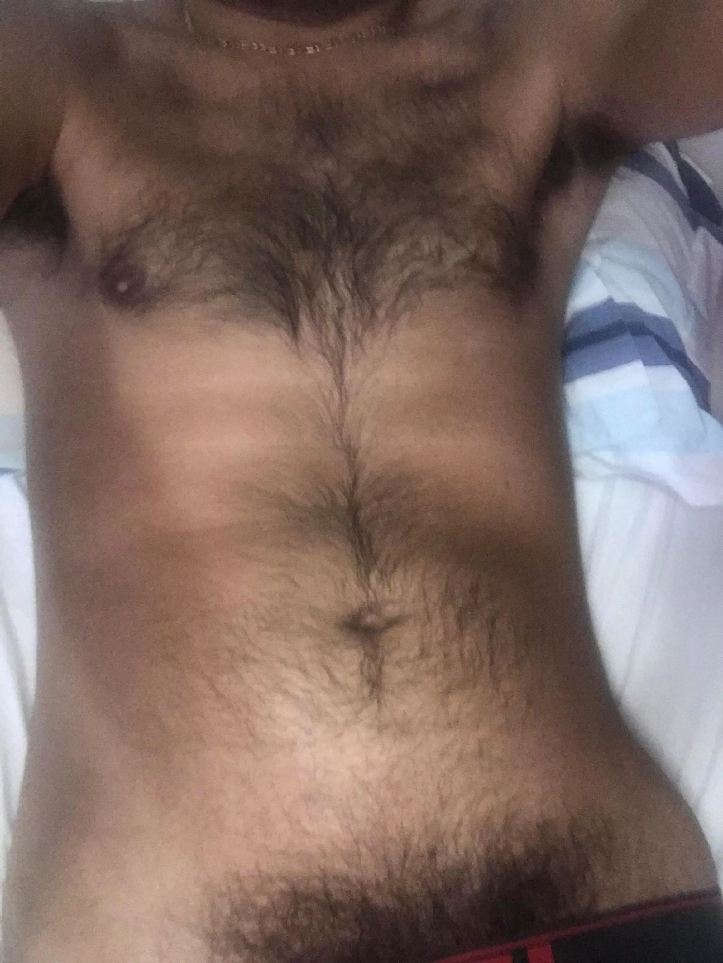 Hairy chest…
