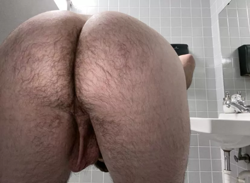 Hairy man ass
