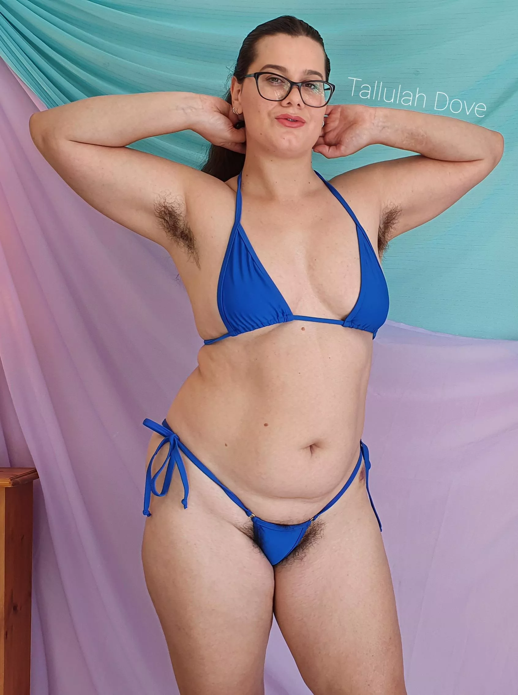 Hairy pits and and a full bush. Do you want to untie my bikini? Hairy pits and and a full bush. Do you want to untie my bikini?