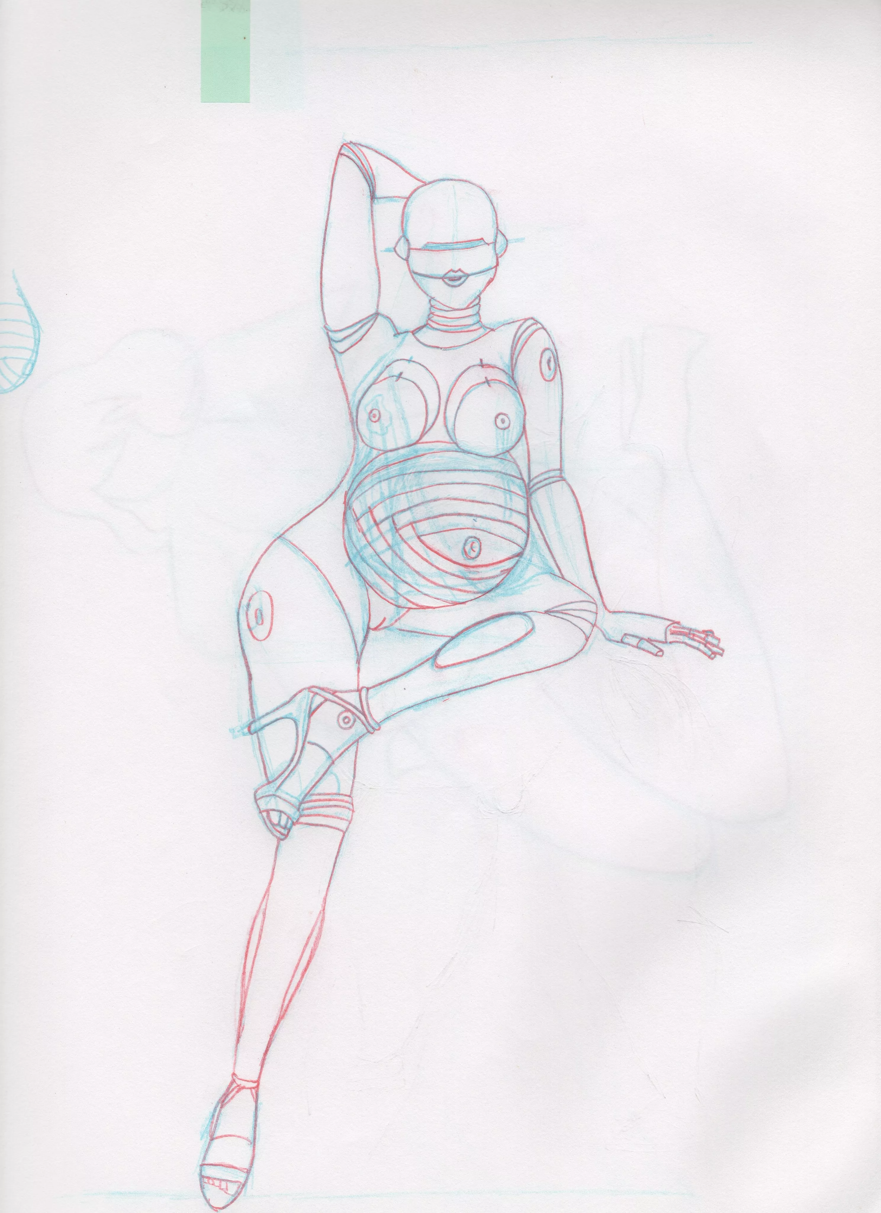 Hajime Sorayama fan art by me (midnight specialist)