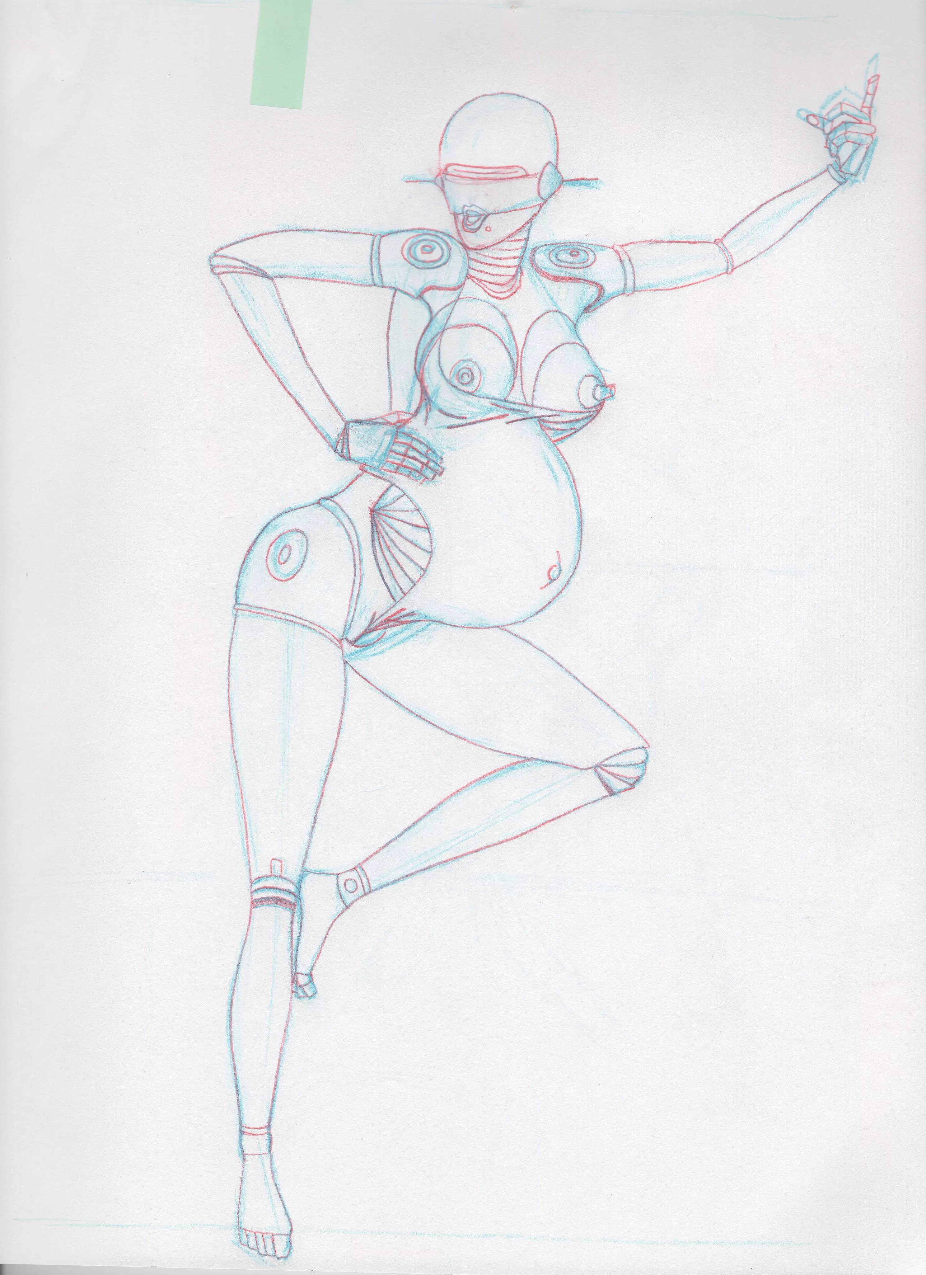 Hajime Sorayama fan art by me (midnight specialist)