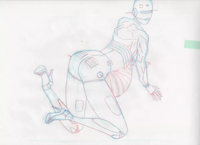 Hajime Sorayama fan art me (Midnight Specialist)