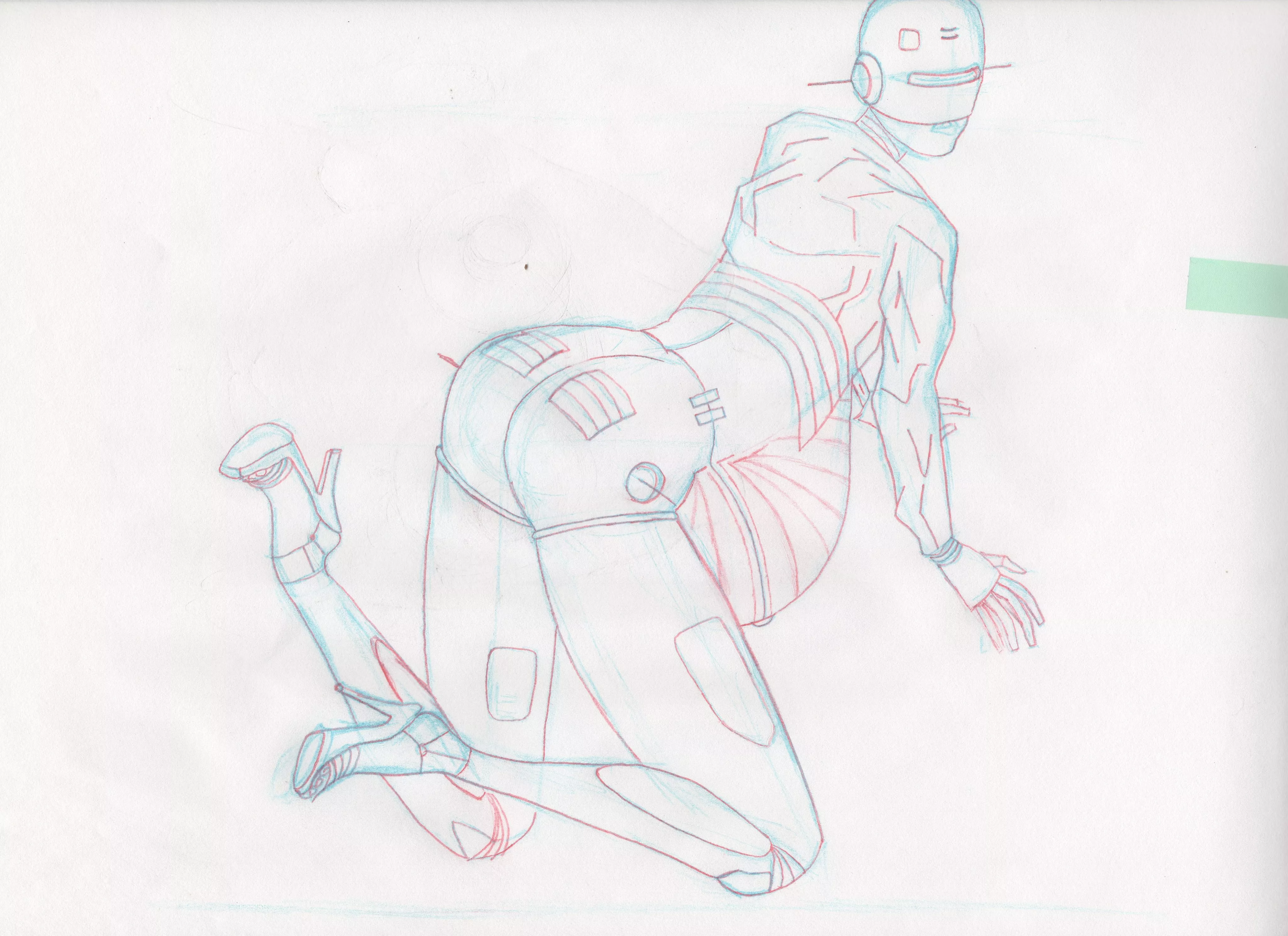 Hajime Sorayama fan art me (Midnight Specialist)