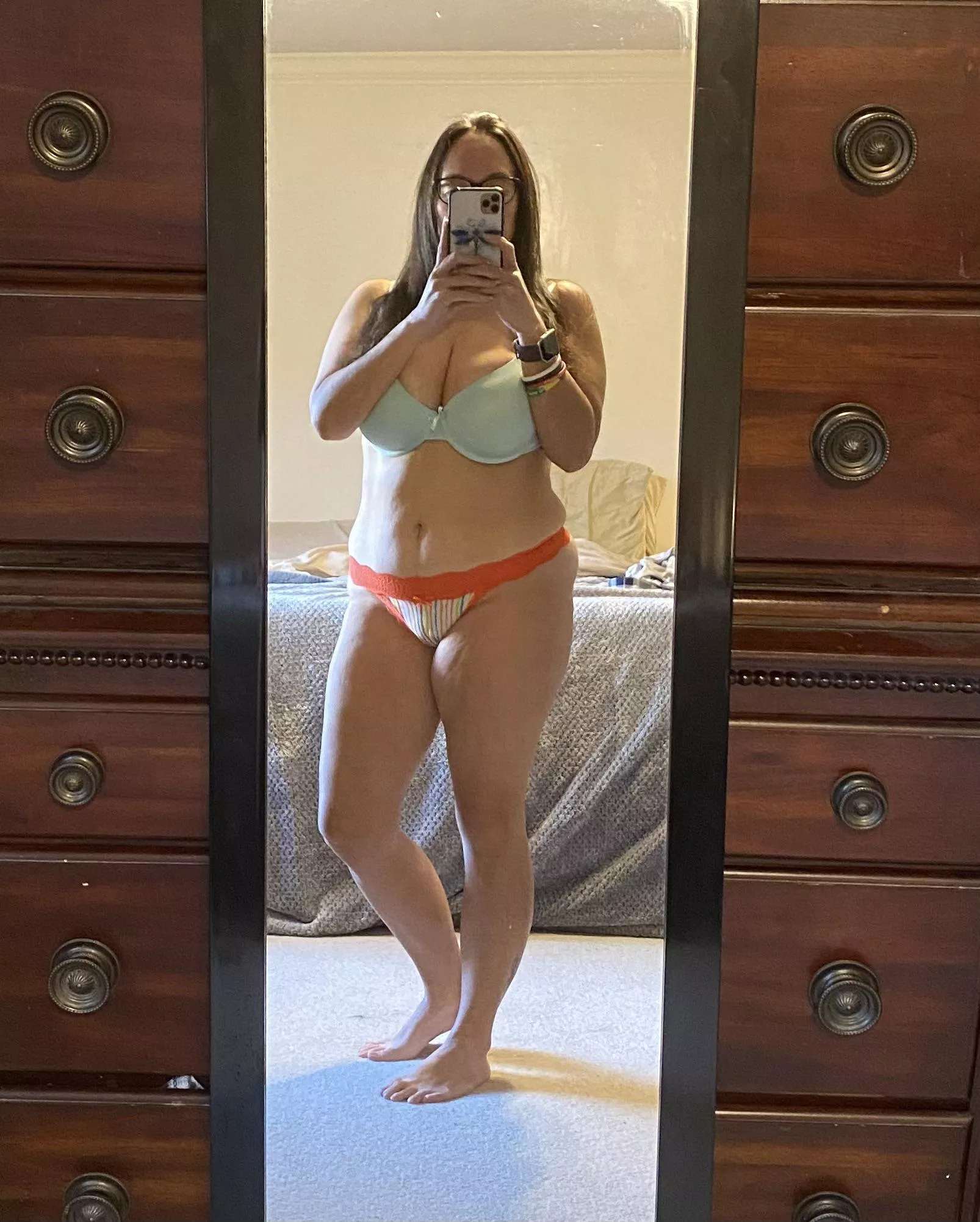 Half Juicy Japanese and wearing new lingerie