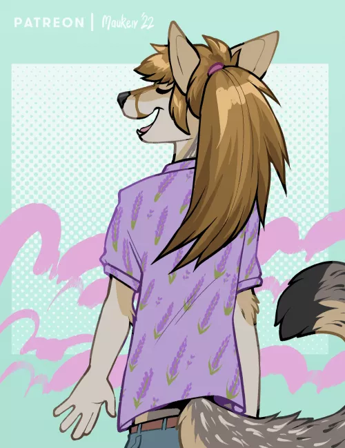 Halfbody for Sophie Fox 💜 (Art by me!)