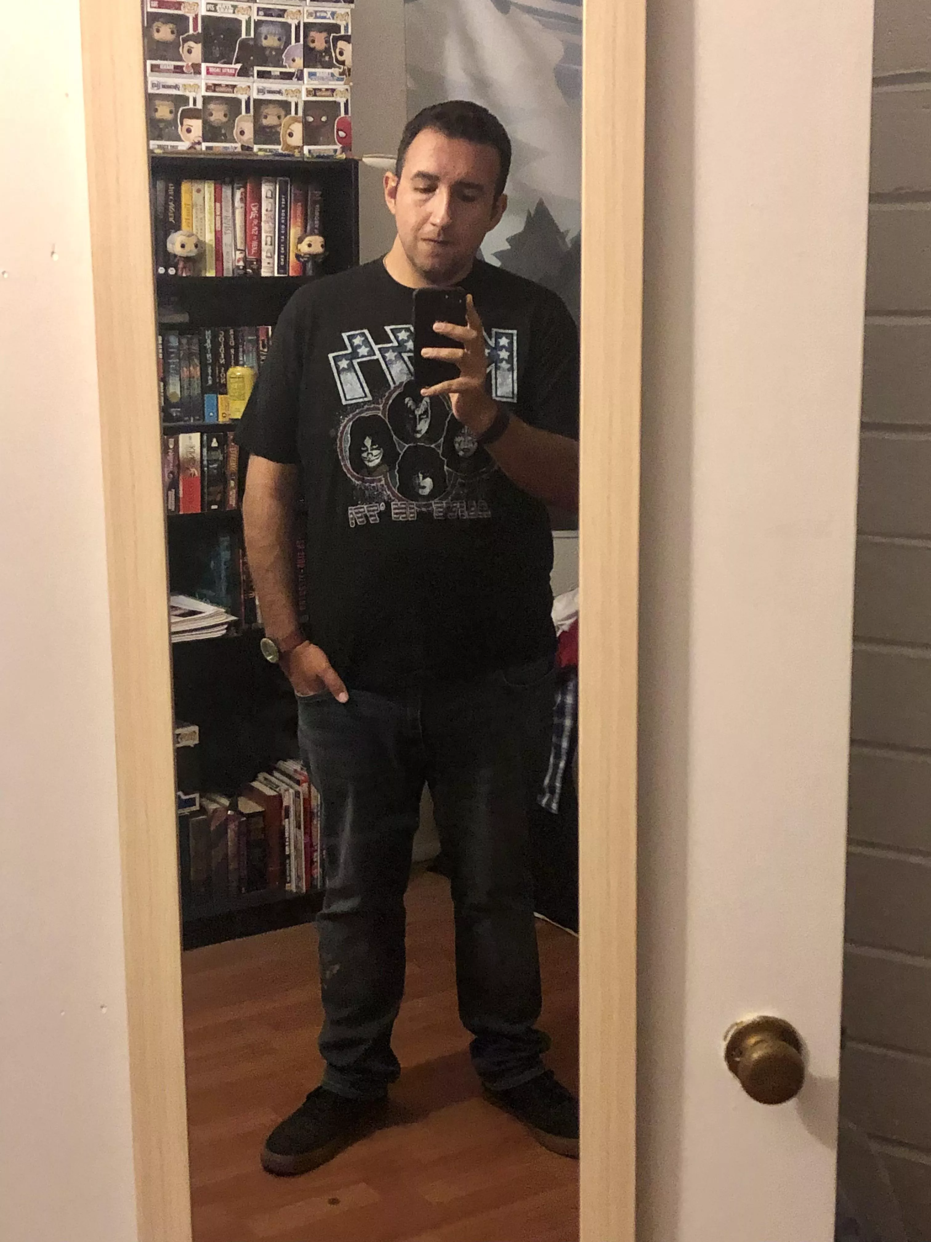Halfway to my weight loss goal and learning to love the journey and the lifestyle. Was gifted this tee a few years ago and it finally fits! ๐๐ฝ Halfway to my weight loss goal and learning to love the journey and the lifestyle. Was gifted this tee a few years ago and it finally fits! ๐๐ฝ