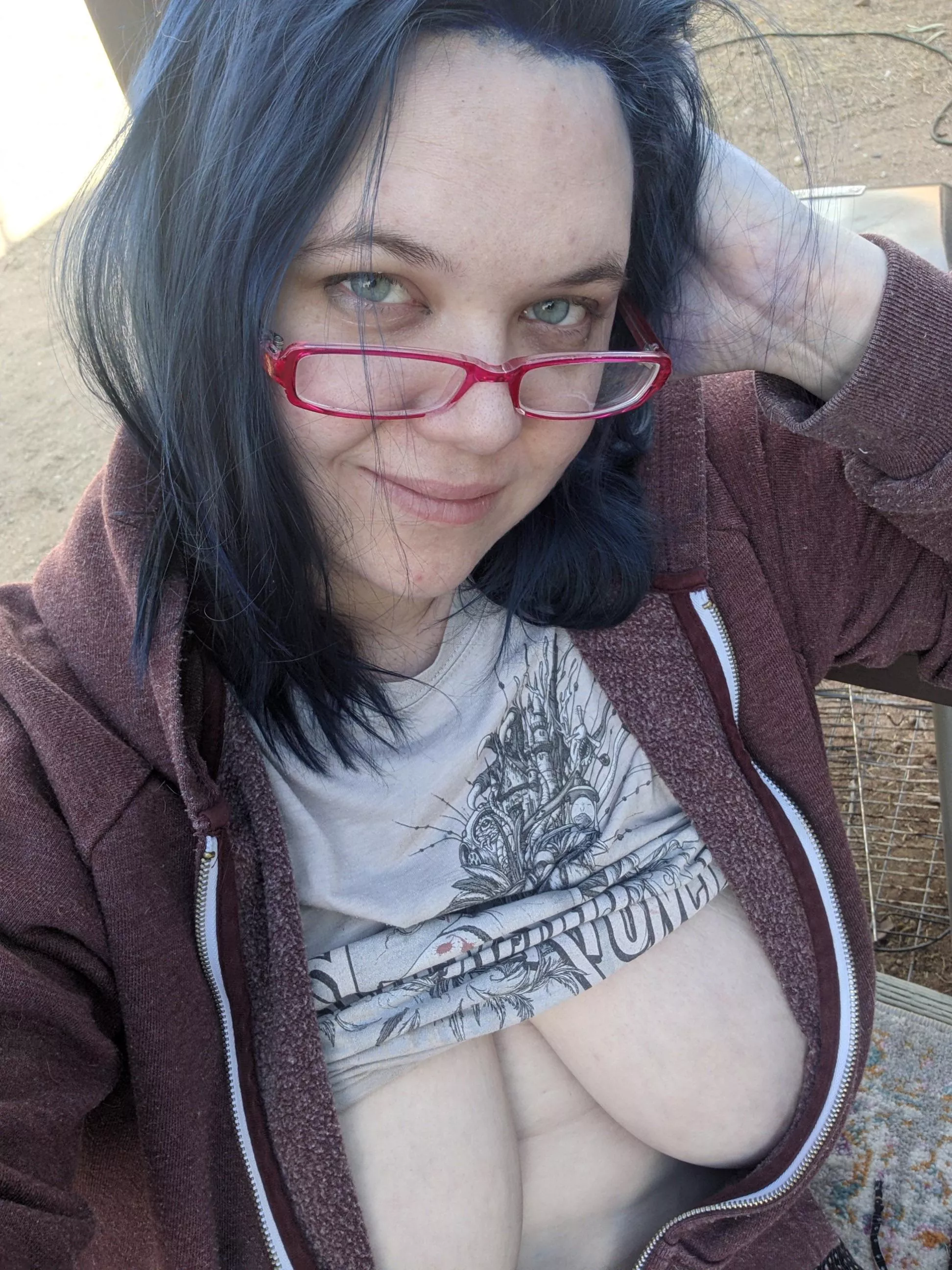 Hanging in my yard. I think the neighbors might have noticed…