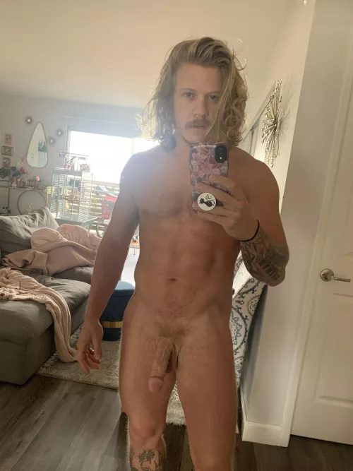 hanging out naked all day