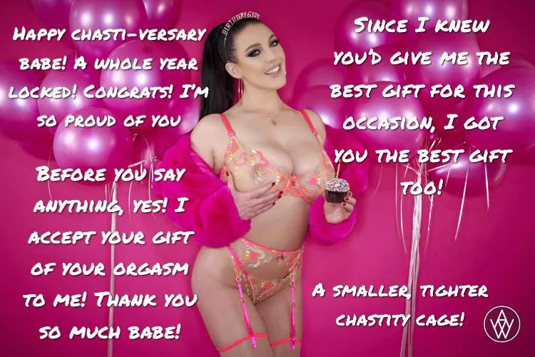 Happy chasti-versary!