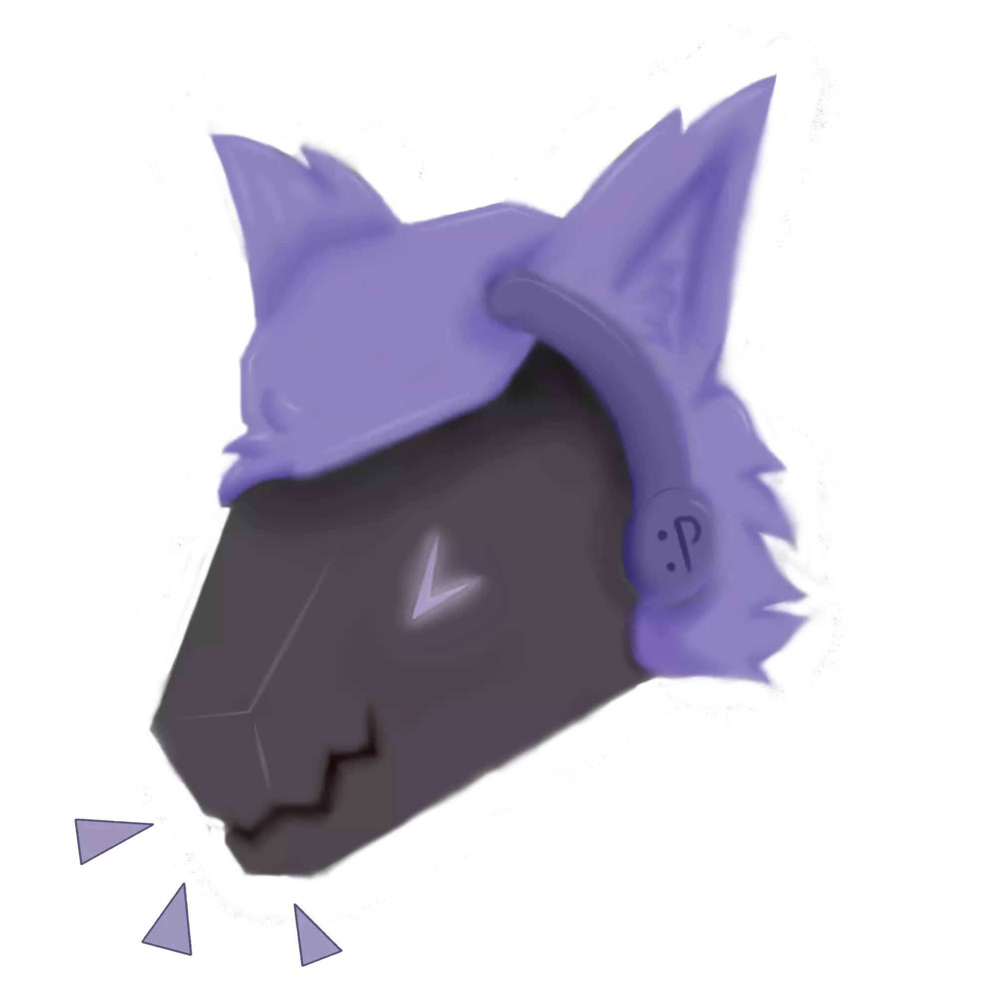 Happy protogen :3 (drawn by me)