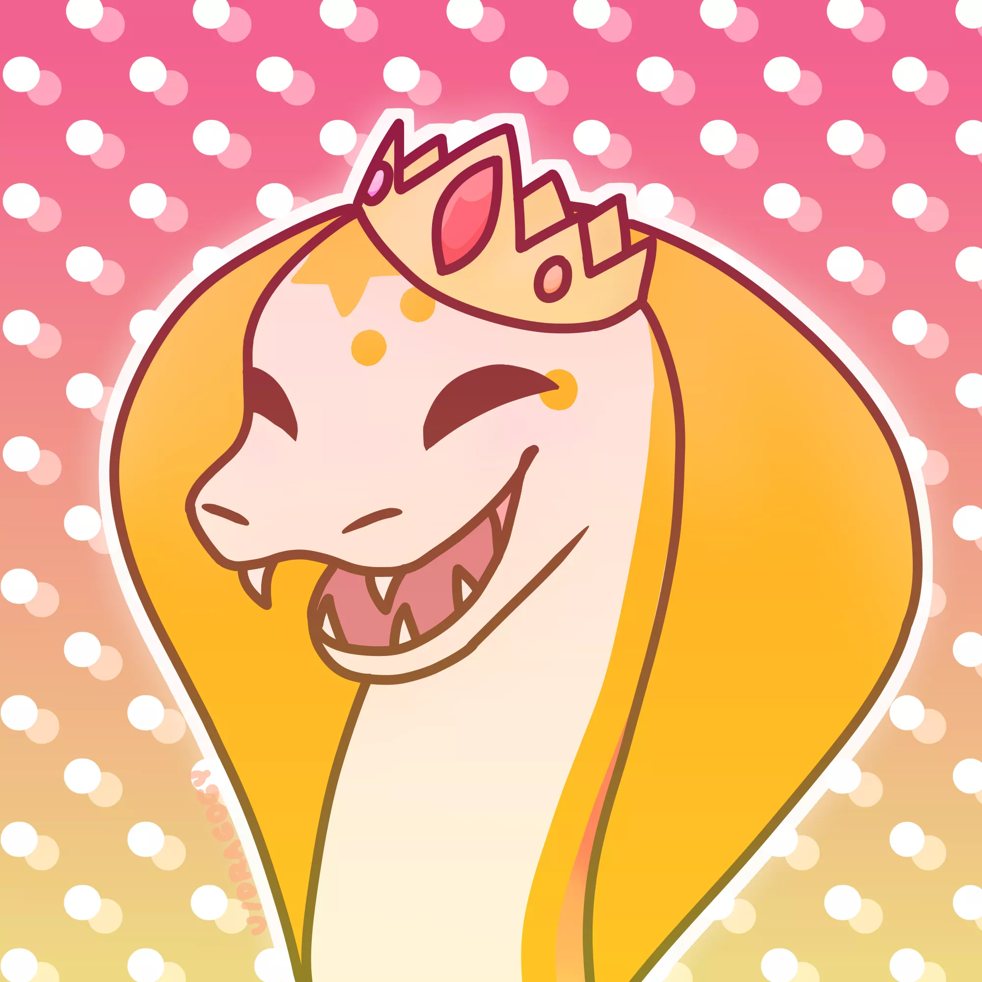 happy snake! - art by me