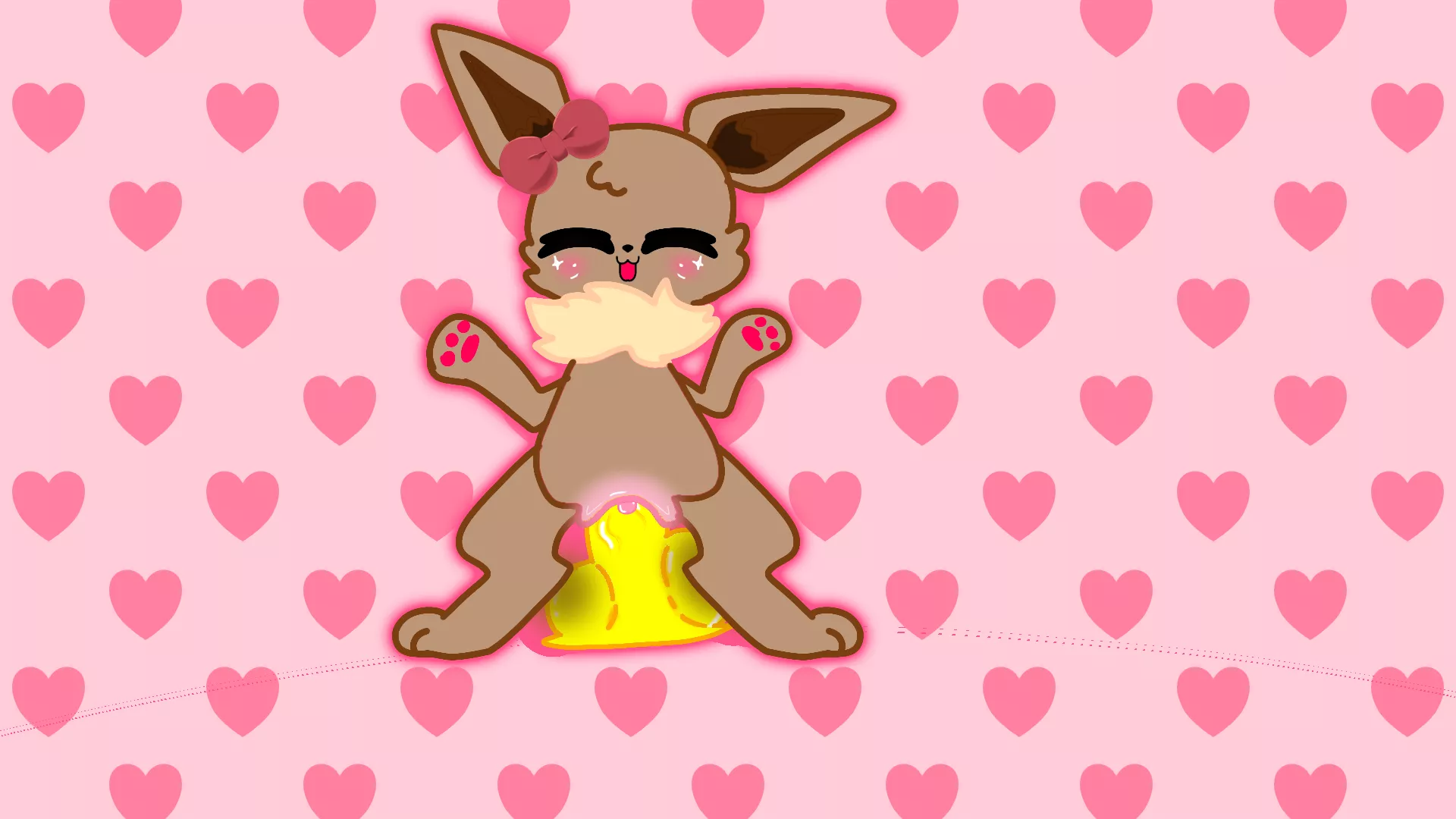 Happy valentimes day from cutie the eevee!