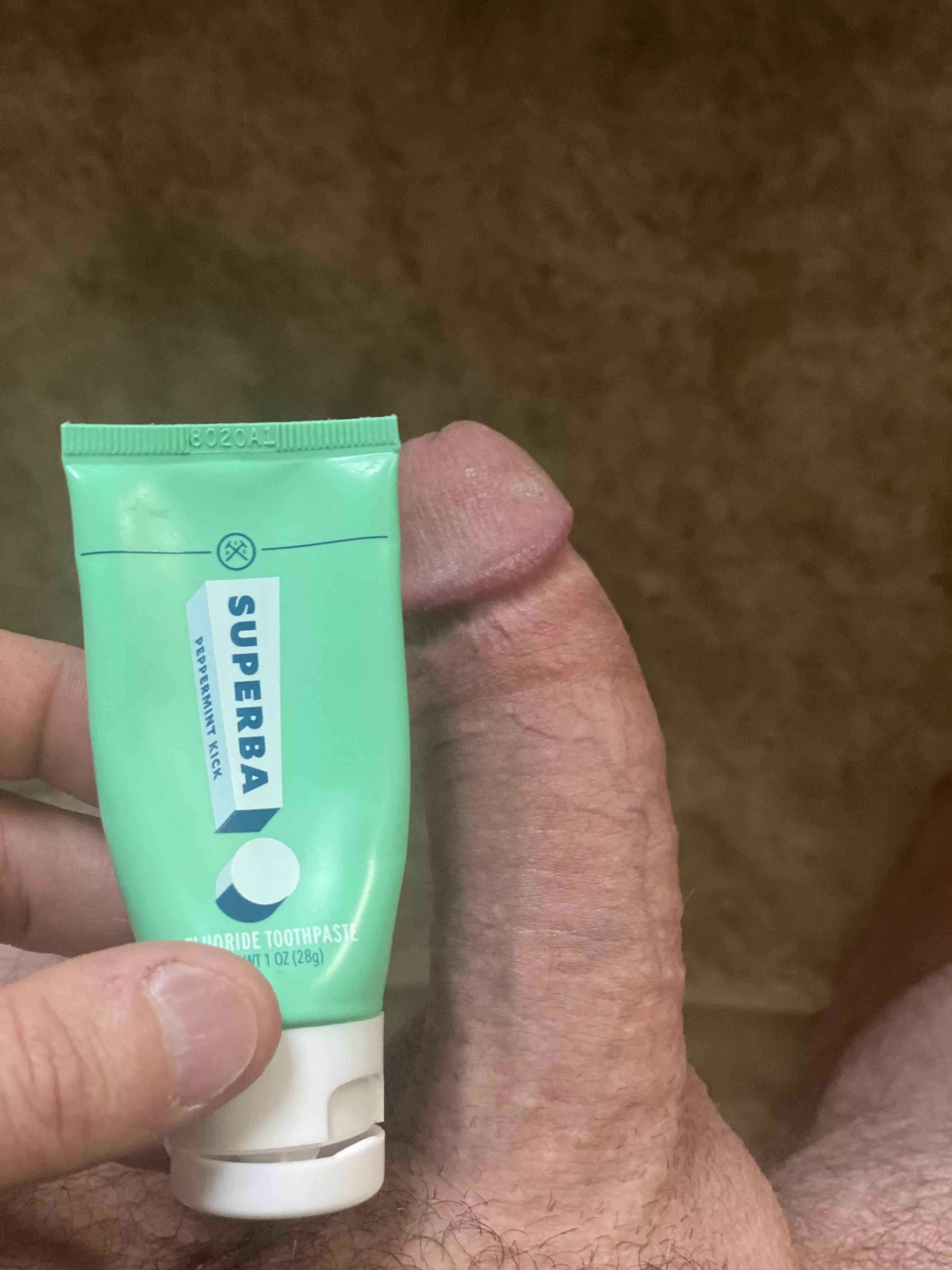 Hard next to my travel toothpaste Hard next to my travel toothpaste