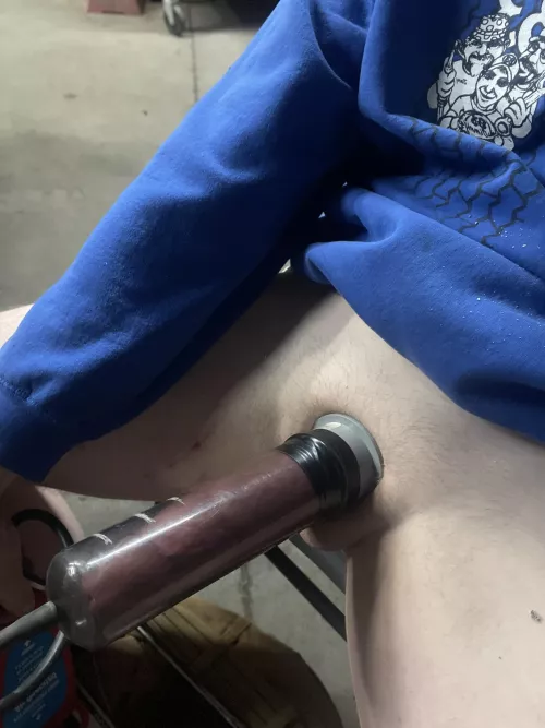 Hardware store turned my regular cylinder into a wide flange and added some needed length.