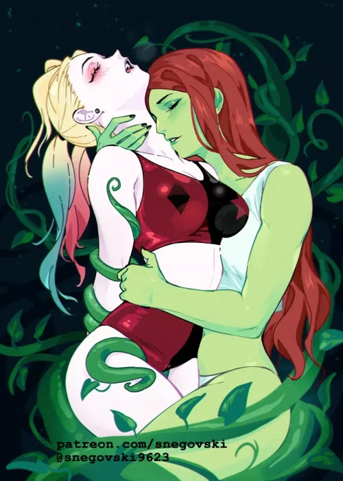 Harley and Ivy [Batman series] by (Snegovski)