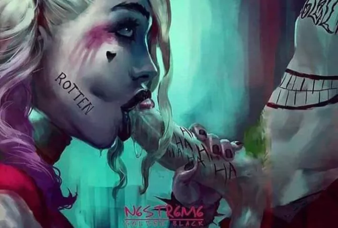 Harley sucking off Joker