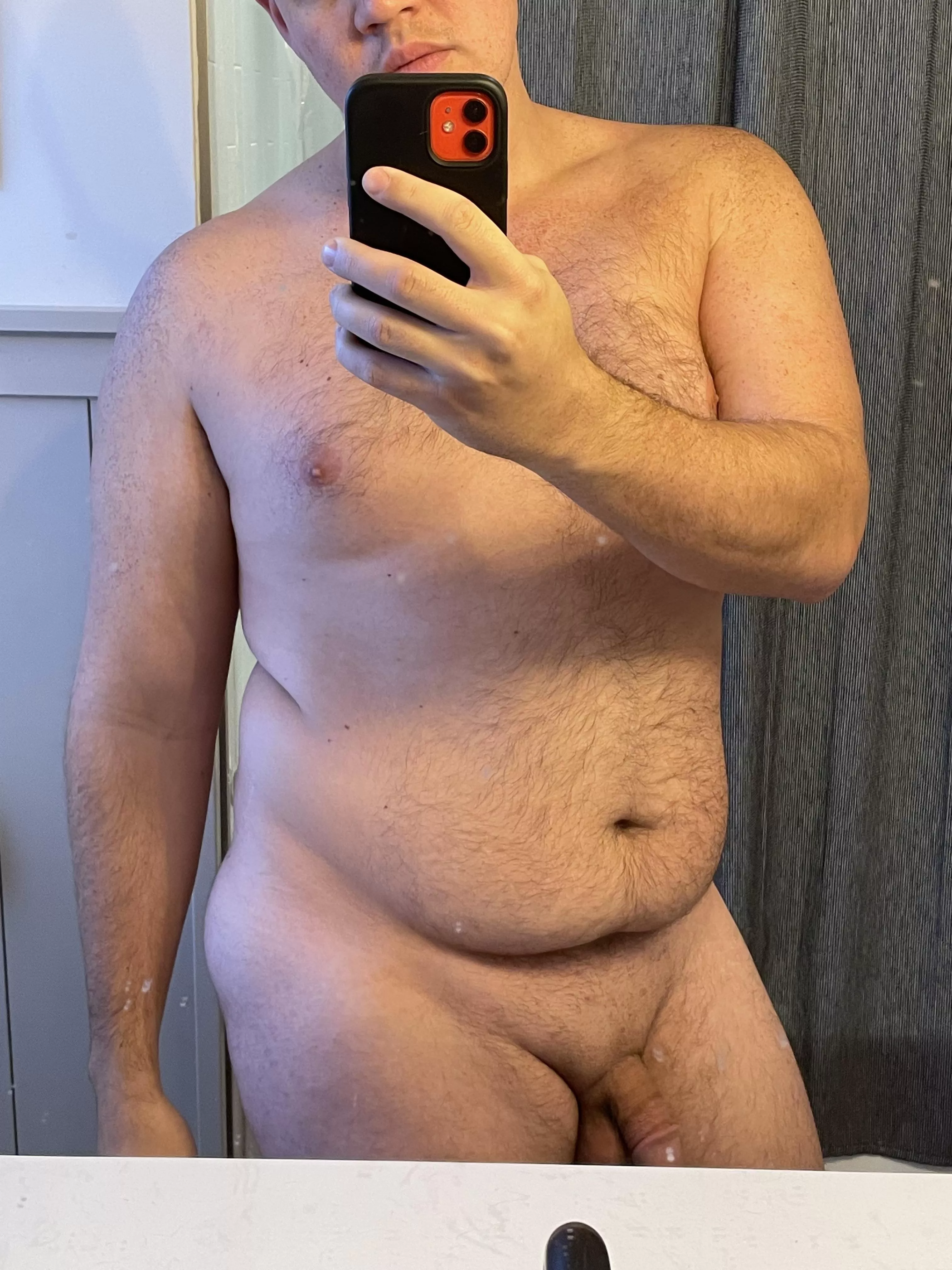 Hate my gut, but 🎂 looks good