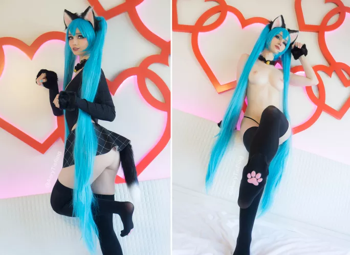 Hatsune Miku from Vocaloid by Aery Tiefling [OC]