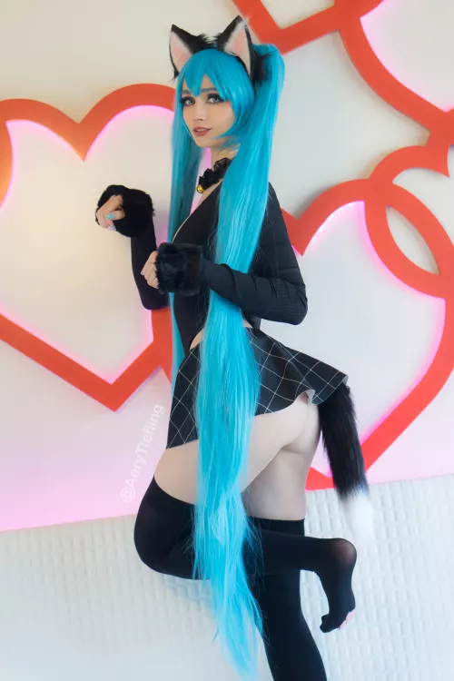 Hatsune Miku from Vocaloid by Aery Tiefling [OC]