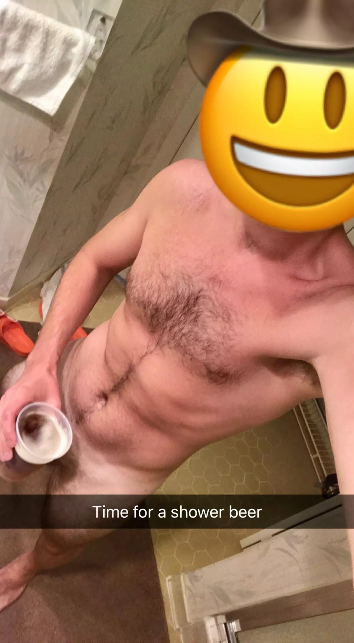 have a shower beer with me