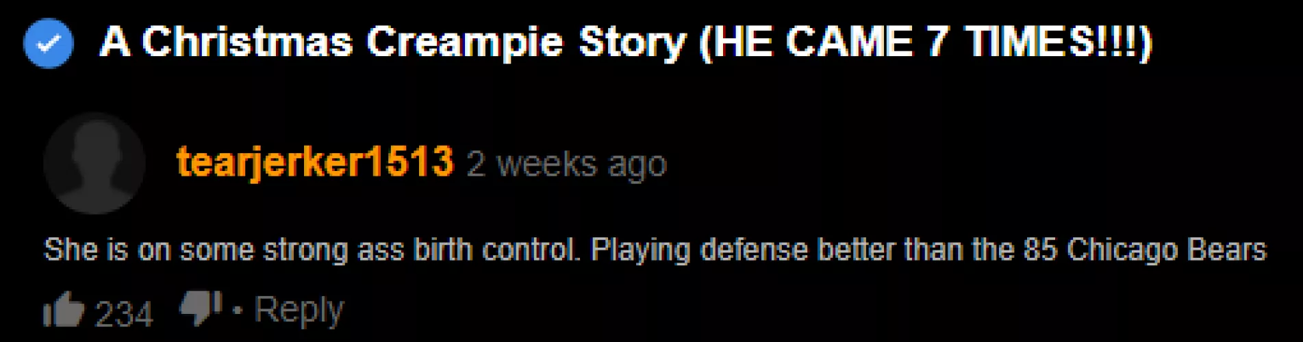 Have been laughing for hours, thank you 'tearjerker1513'!