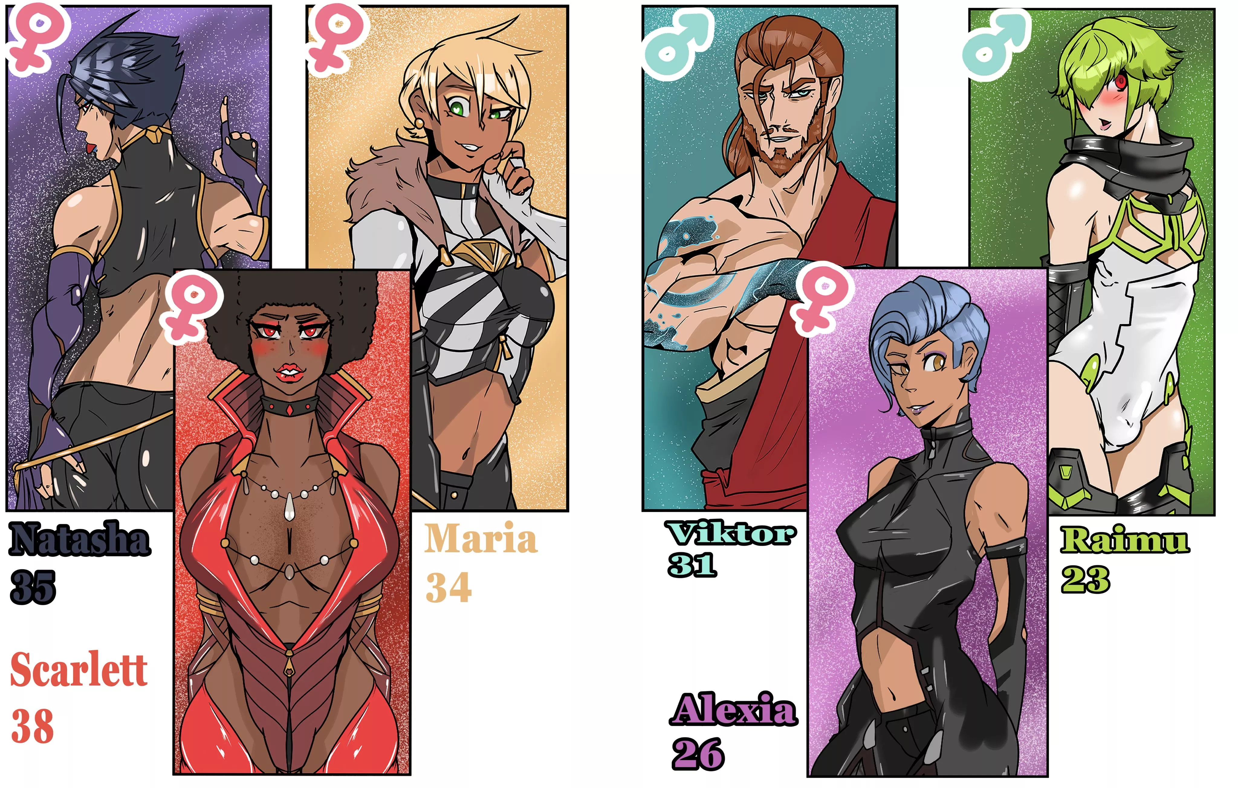 Have some adult operator designs for upcoming NSFW Warframe comics.