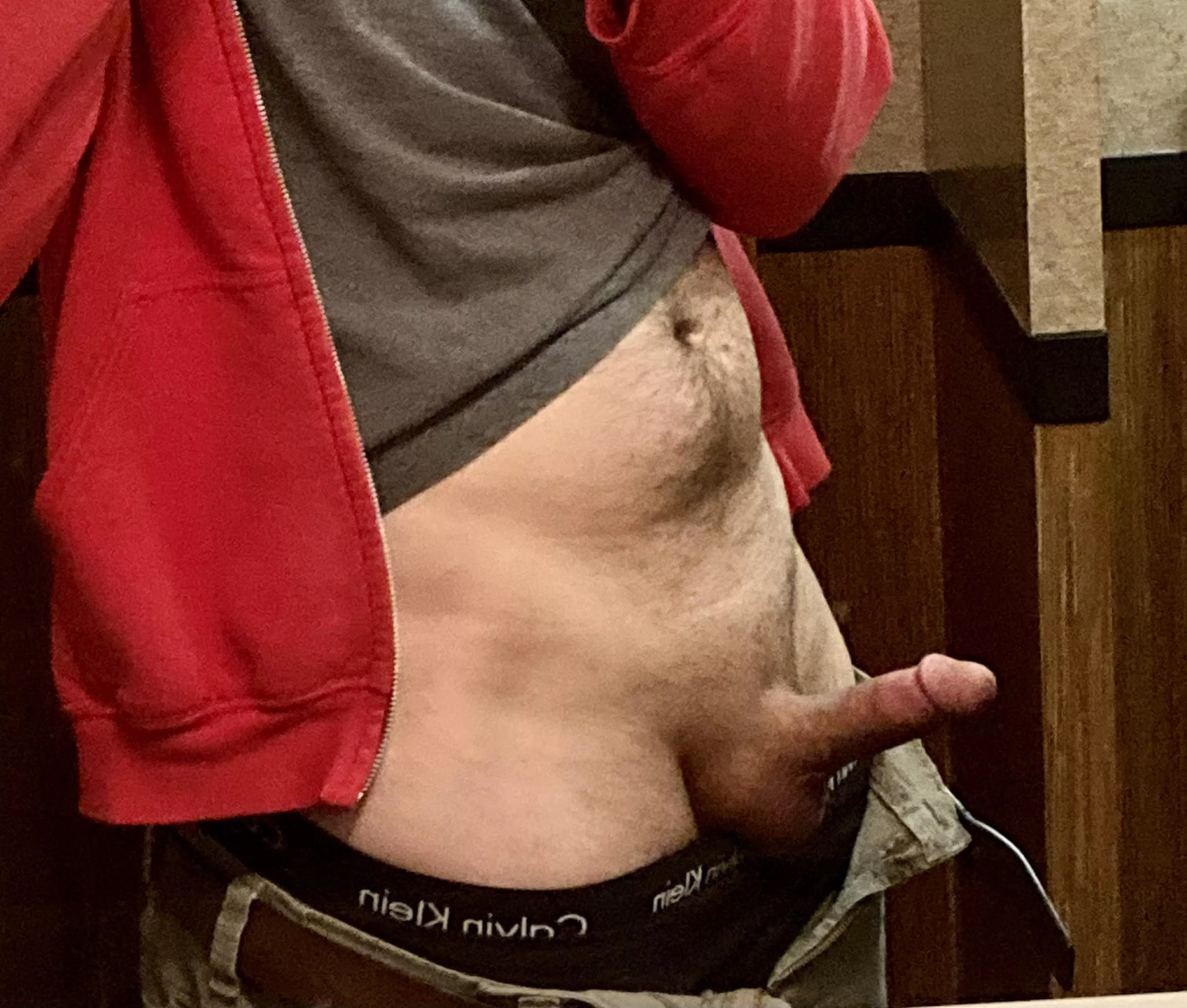 Have to work on Xmas, might as well pull my dick out [33]