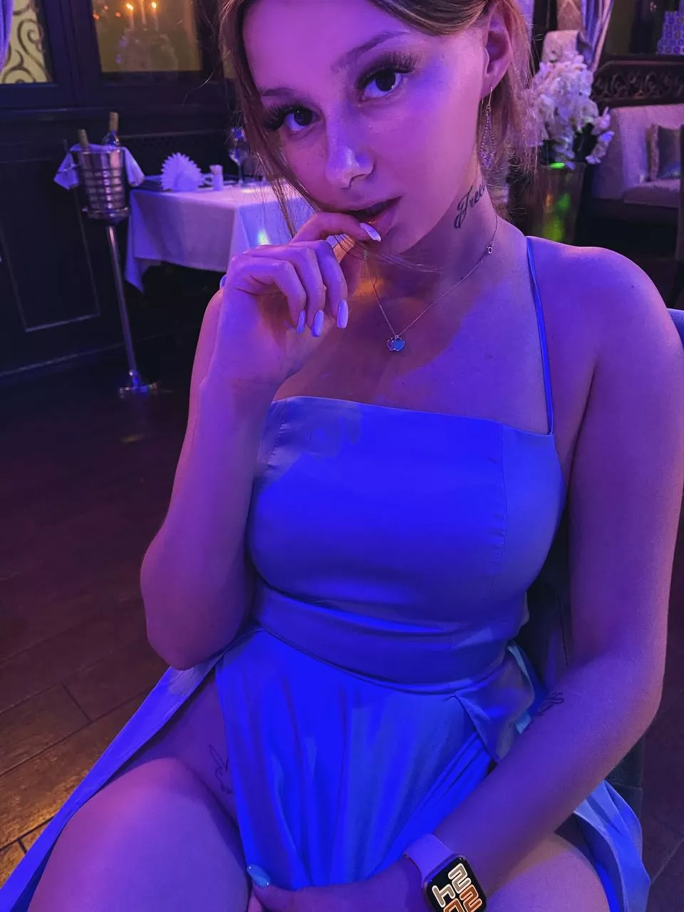 Have you noticed that I'm not wearing panties yet?