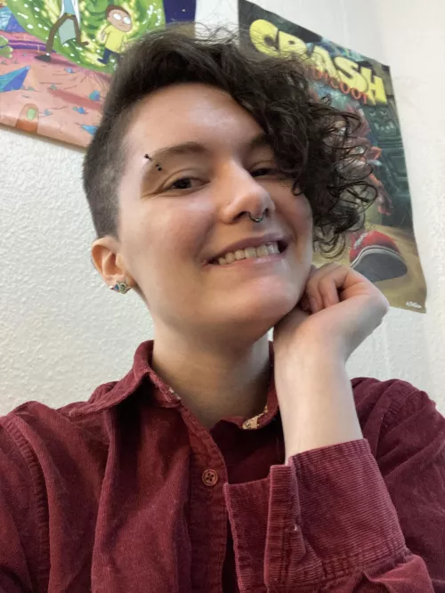 Haven’t posted in almost a year cuz I’ve been so self conscious of my hair. Just got it done today 😃 I finally feel like a boi again!!