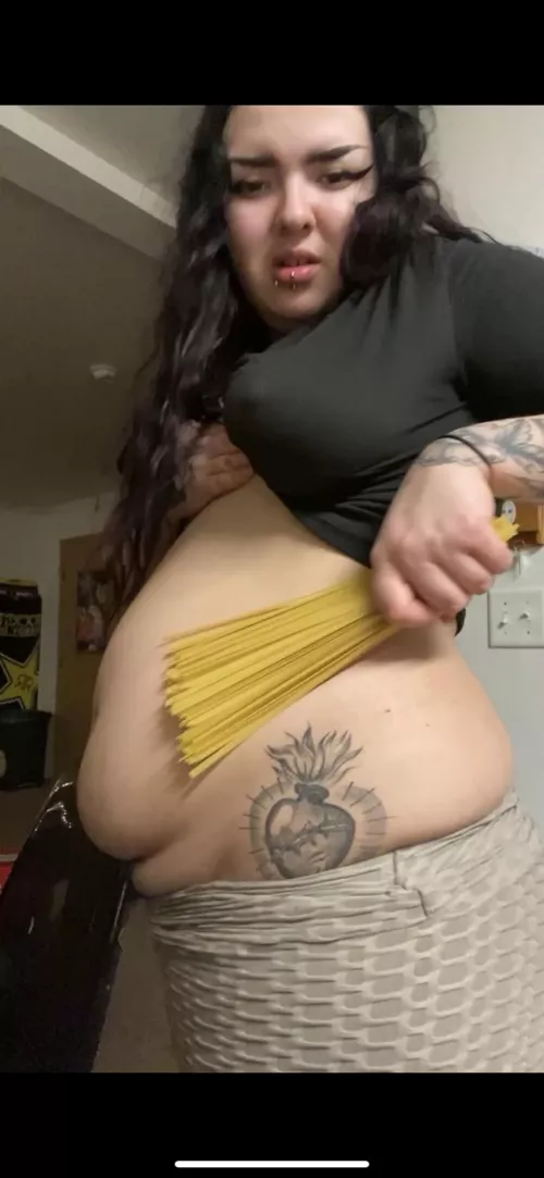 having a midnight snack, two boxes of noodles i guess 😯😅 [OC] [23]