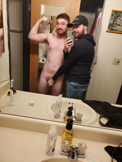 He likes to hold it for me after a workout 🤷🏻‍♂️