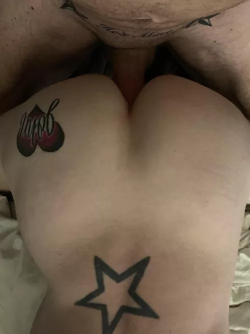 He loves it so much he put my name on his ass