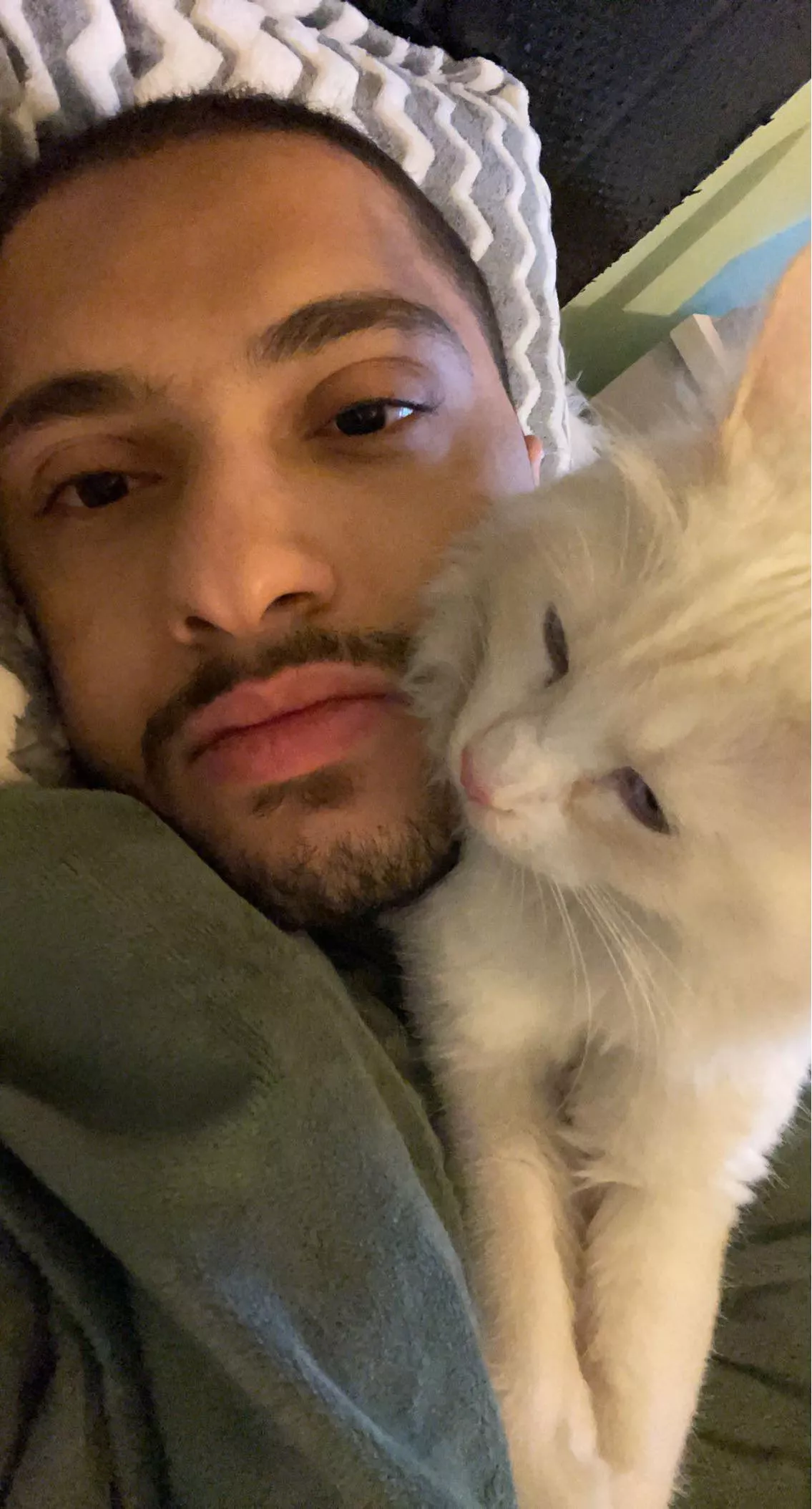 He loves to sleep this way…