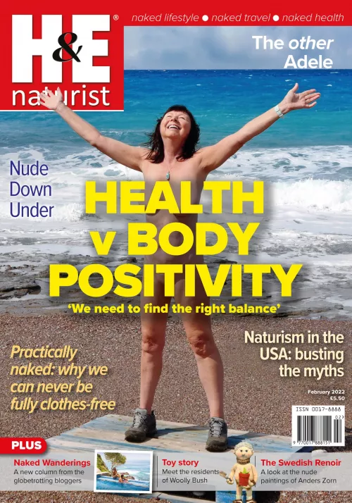 H&E Naturist February 2022 edition: Health v Body Positivity (+ Naked Wanderings)