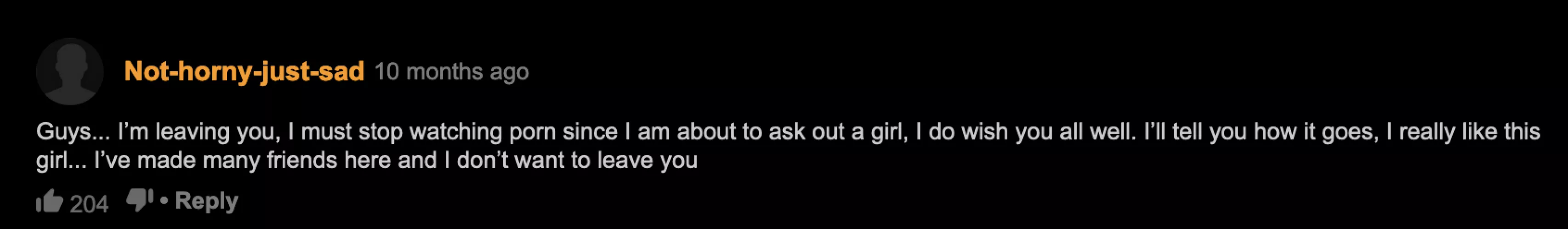 he never followed up. o7 to my man.