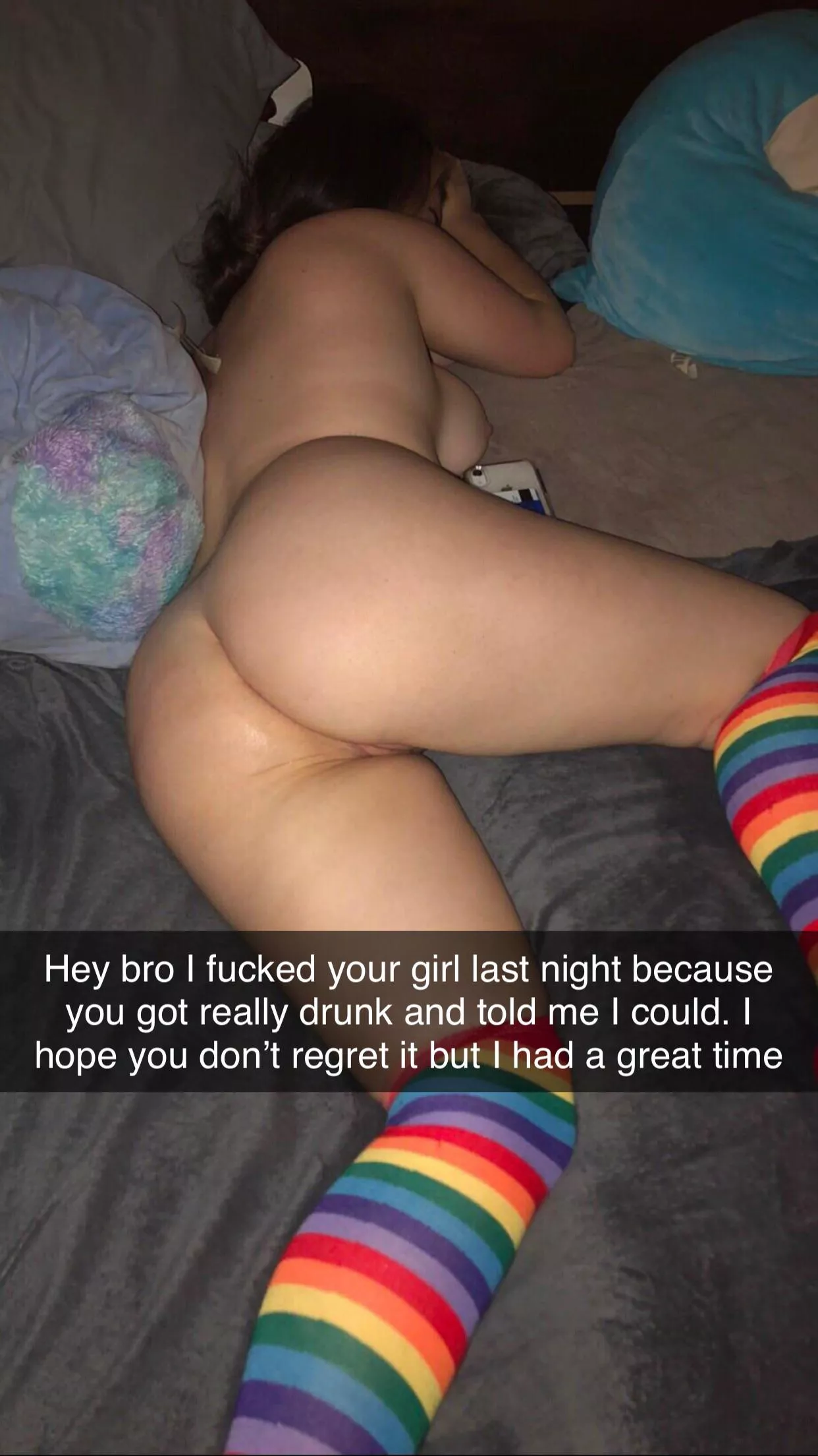 He said it was okay even if he was too drunk to know what he was saying… He said it was okay even if he was too drunk to know what he was saying…
