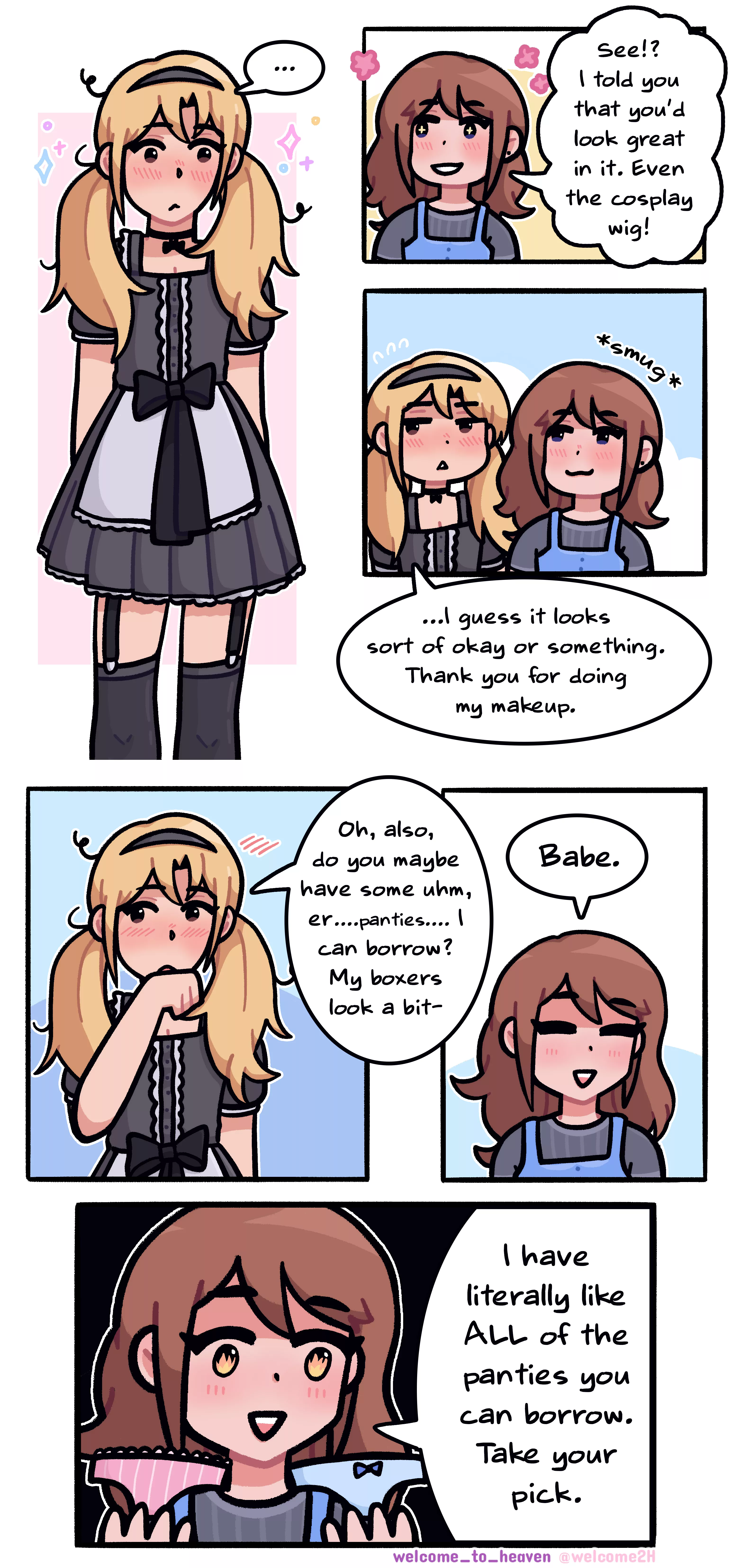 He takes dressing as a maid very seriously... 🎀[OC]