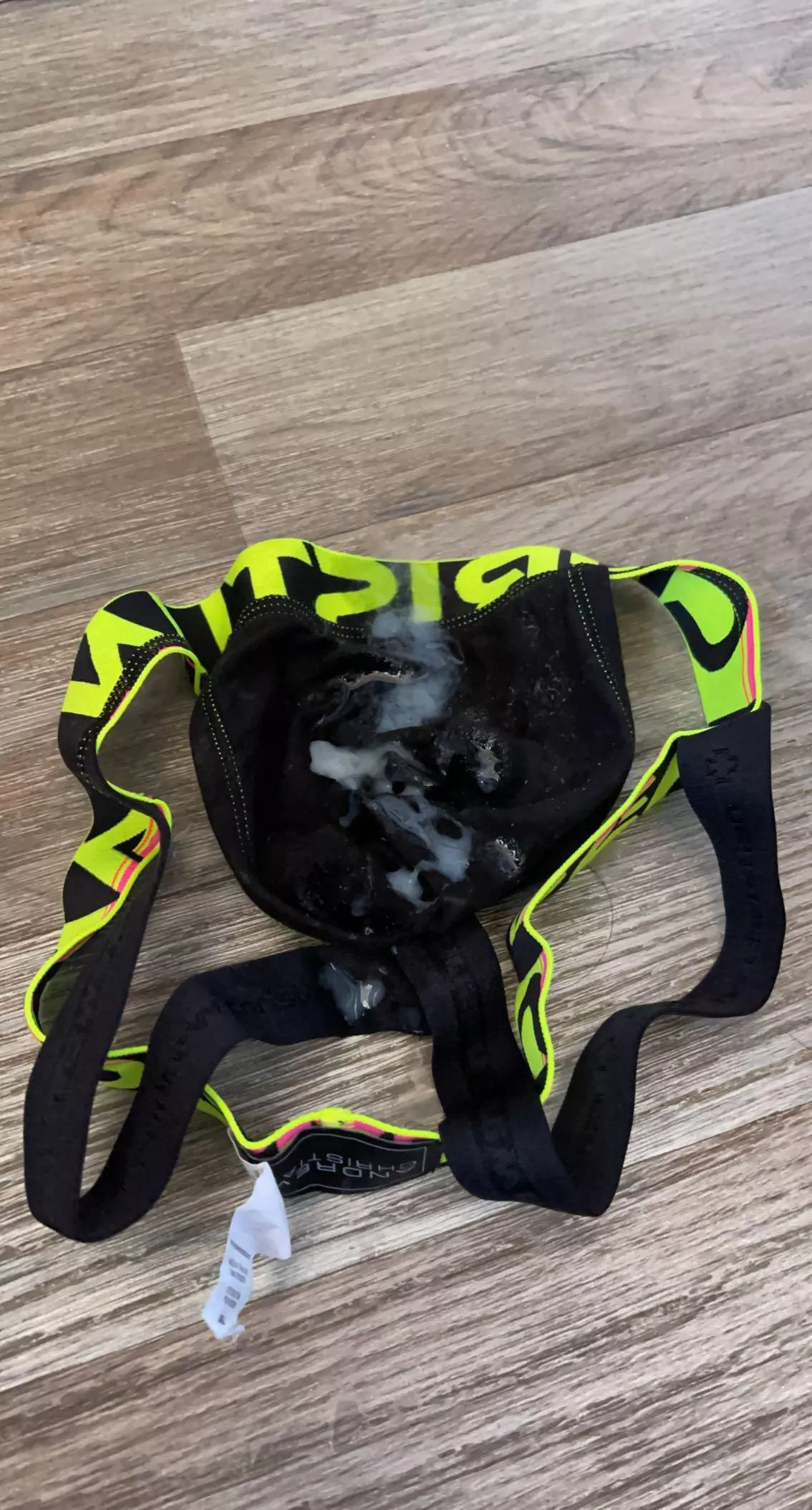 Heavy load of cum in my new jockstraps Heavy load of cum in my new jockstraps