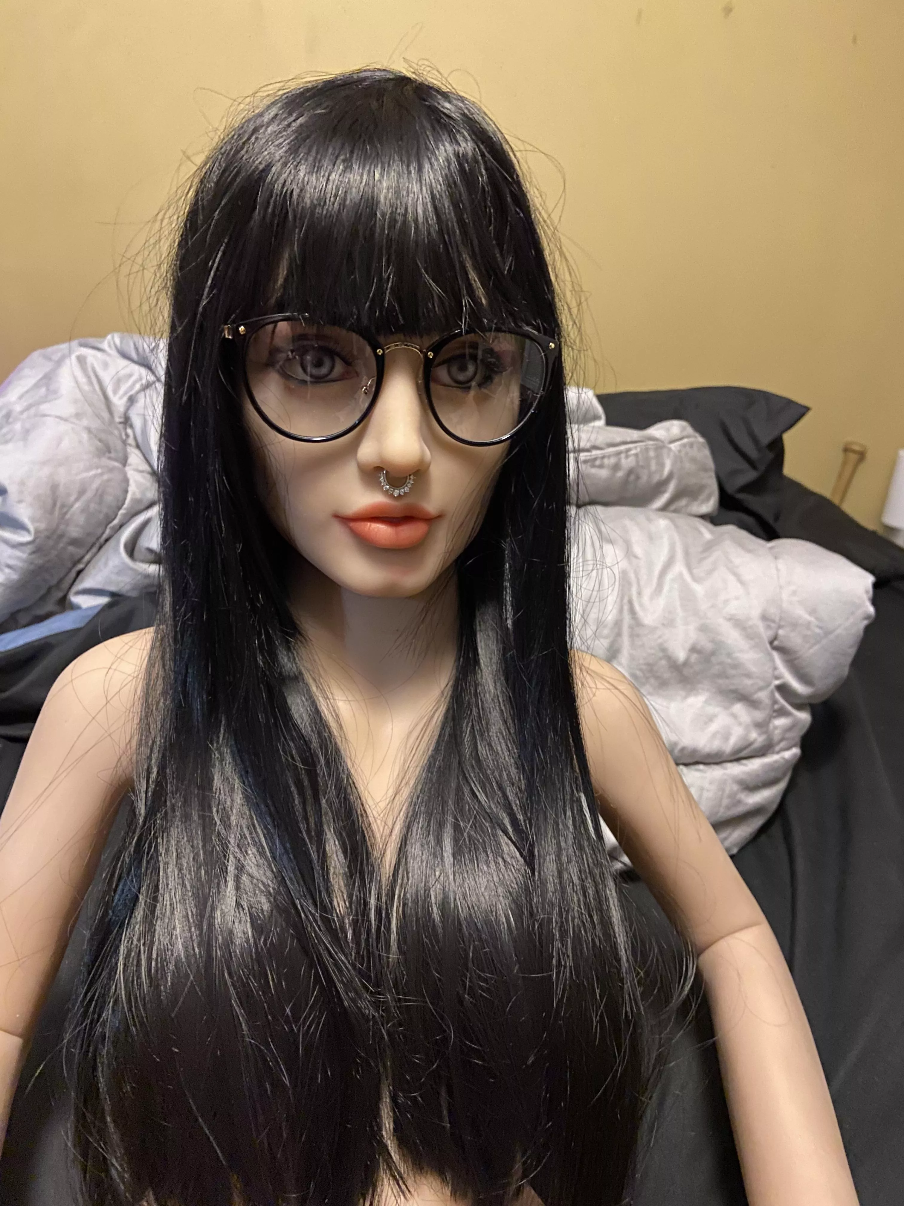 Heidi is a dream. I made a few adjustments to her hair, added some piercings, changed her nail color and gave her glasses. It was hot watching Daddy finger fuck my cunt while he drilled her right virgin holes. Here’s just a taste. Will add more photos 