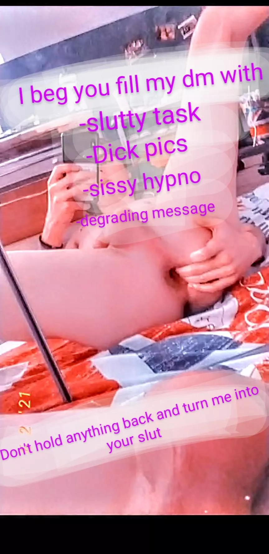 Help me i'm so horny and I'm such a pathetic sissy slut