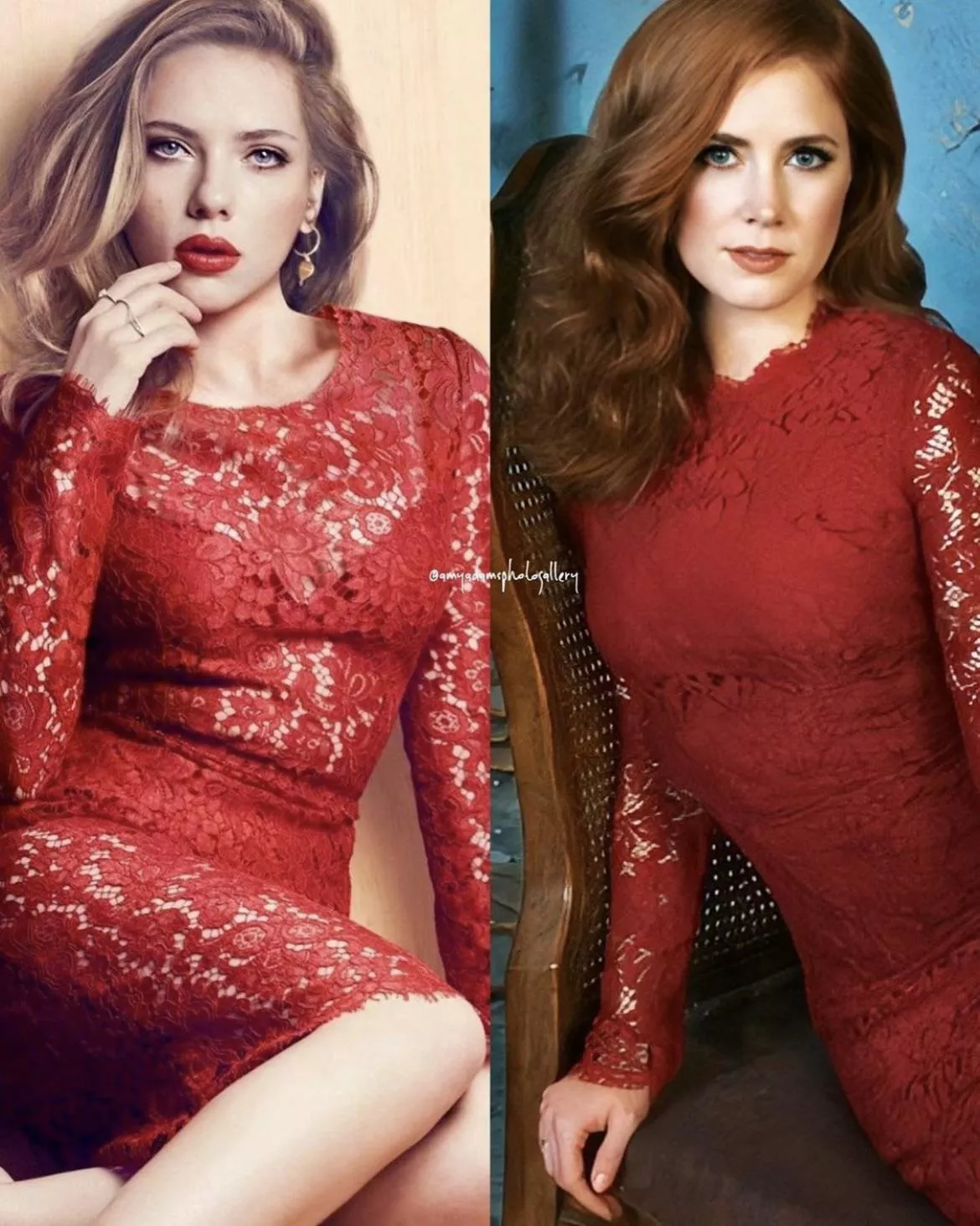 Help me jerk my cock for Scarlett Johanson and Amy Adams
