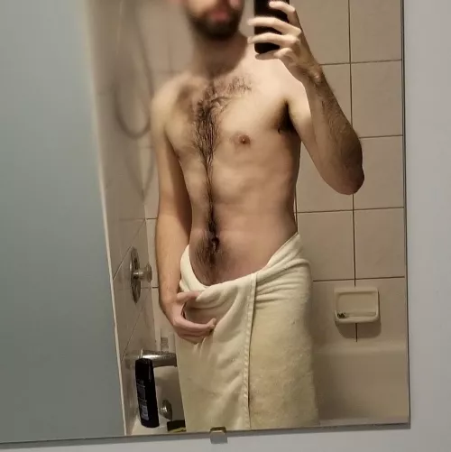 Help me take my towel off?