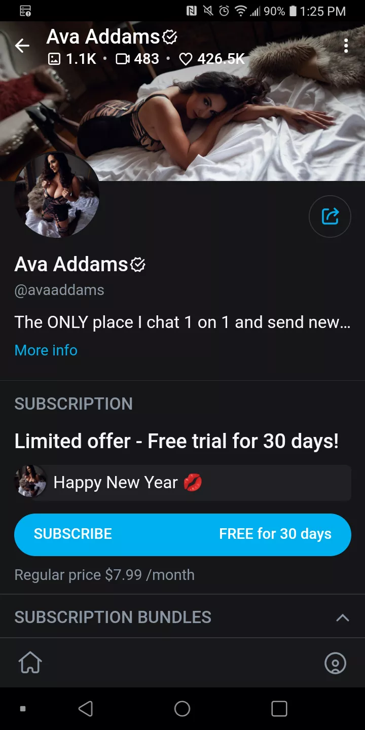Her 0F is free to subscribe rn y'all 😁