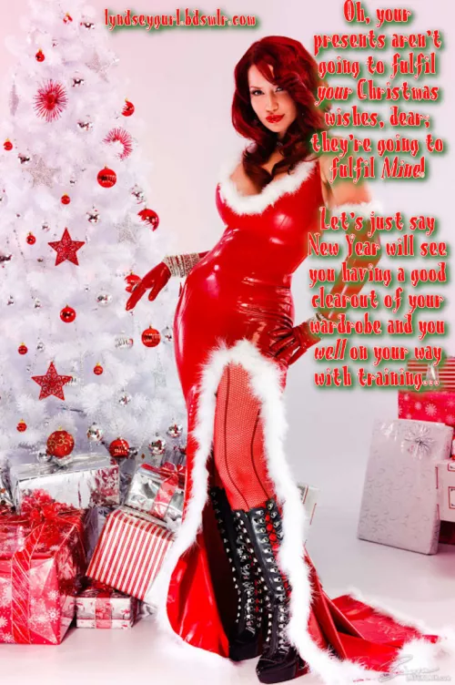 Her Christmas wishes, not yours