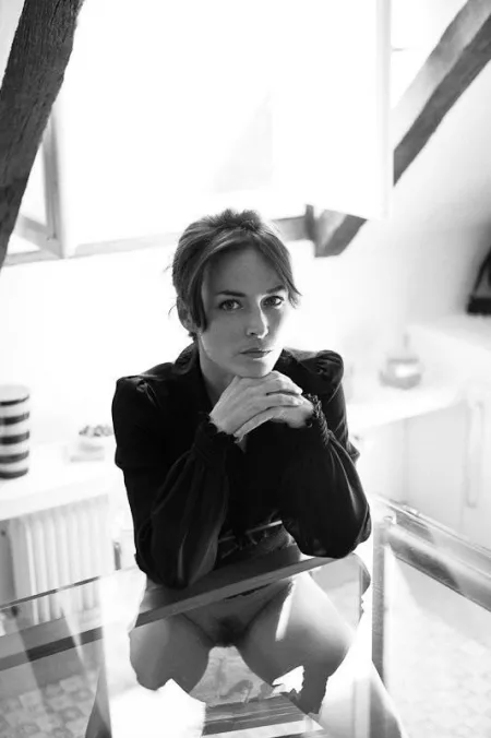 Her eyes ask if you approve