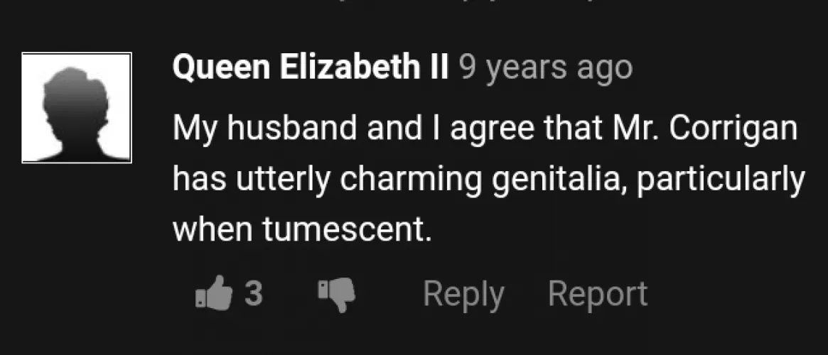 Her Majesty apparently prefers XVideos