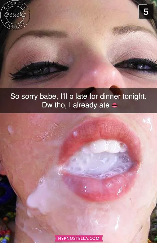 Her permanent dinner 😌